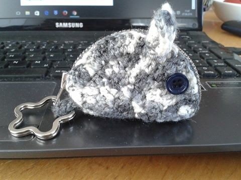 Häkelanleitung für eine Groschenmaus - einfach - schnell- verschenkbar und Retro :-)