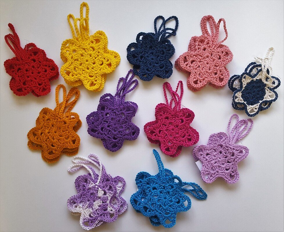 Crochet Pattern Christmasornament Star 1