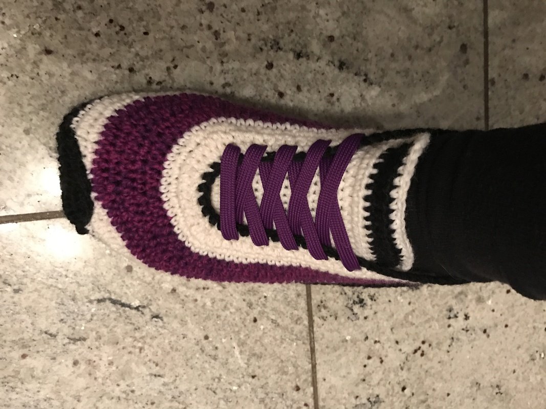 Häkelanleitung Sneakers, Gr. 36 - 45, Hausschuhe