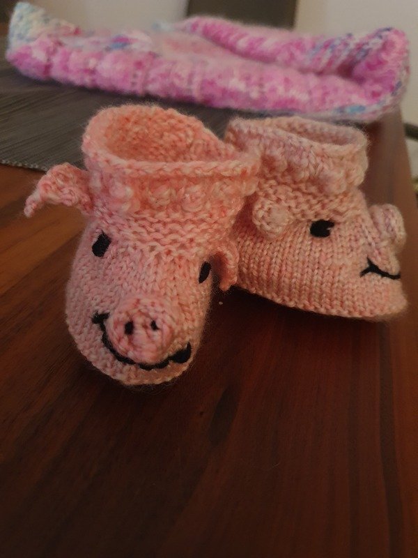 Babyschuhe Schweinchen