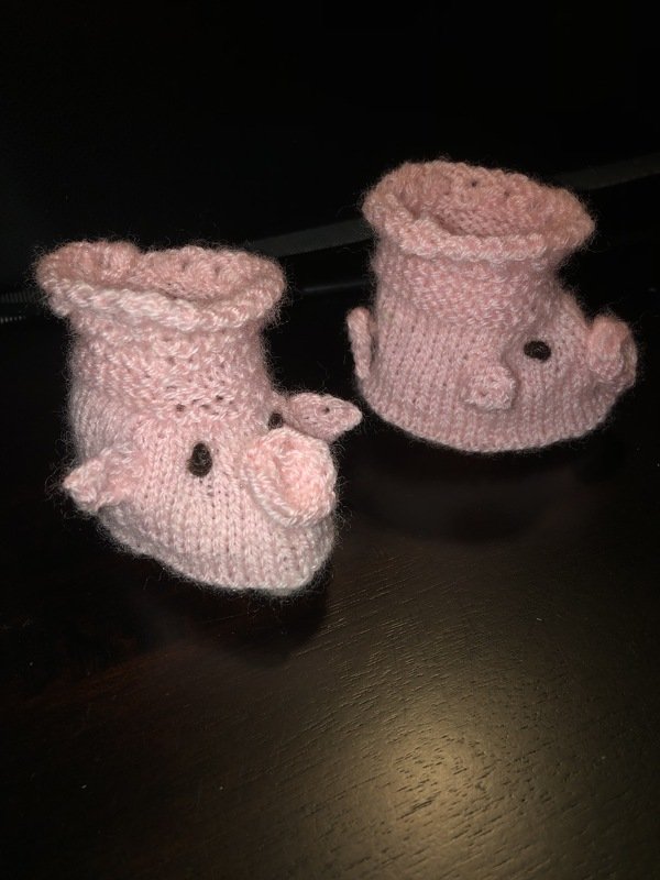 Babyschuhe Schweinchen
