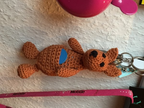 Häkelanleitung - Kunterbunte Kängurus, kleine Helfer im Alltag