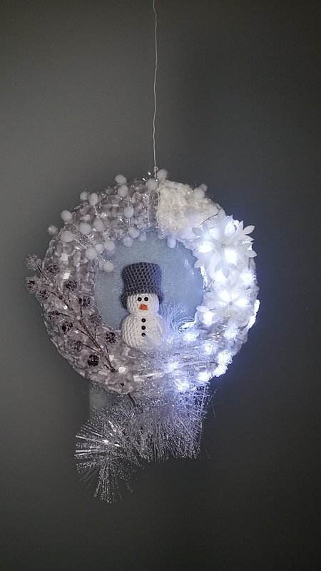 Häkelanleitung Schneemann Weihnachten