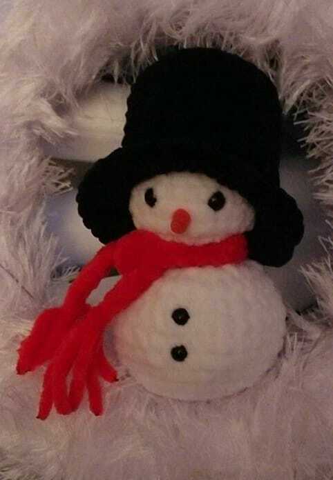 Häkelanleitung Schneemann Weihnachten