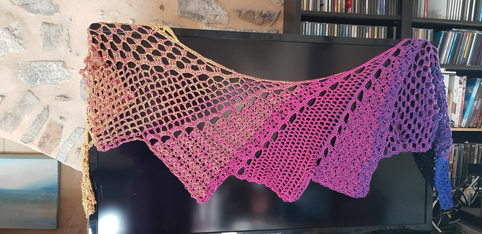 Häkelanleitung Zackentuch 16081