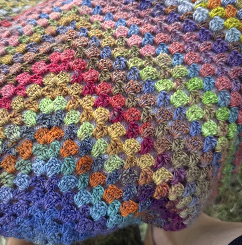 Half-Granny Dreieckstuch, Anfang und Prinzip, Häkelanleitung
