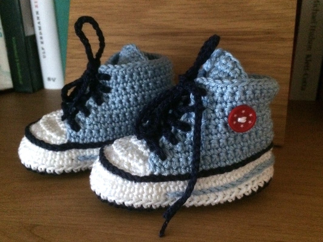 H&auml;kelanleitung f&uuml;r trendige Babyschuhe