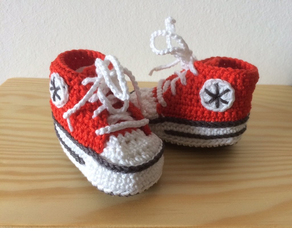 H&auml;kelanleitung f&uuml;r trendige Babyschuhe