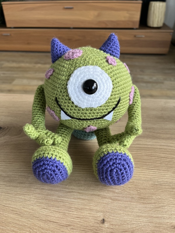 Häkelanleitung Kugelmonster Mick