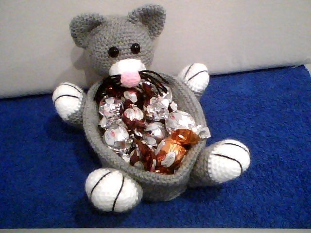 Naschkatze - Häkelanleitung