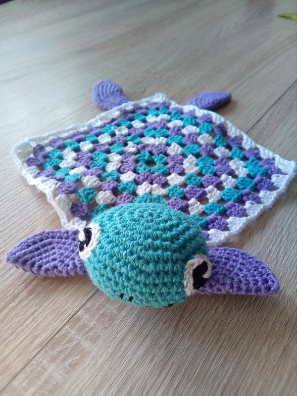 Schmusetuch Sasha Schildkröte Häkelanleitung