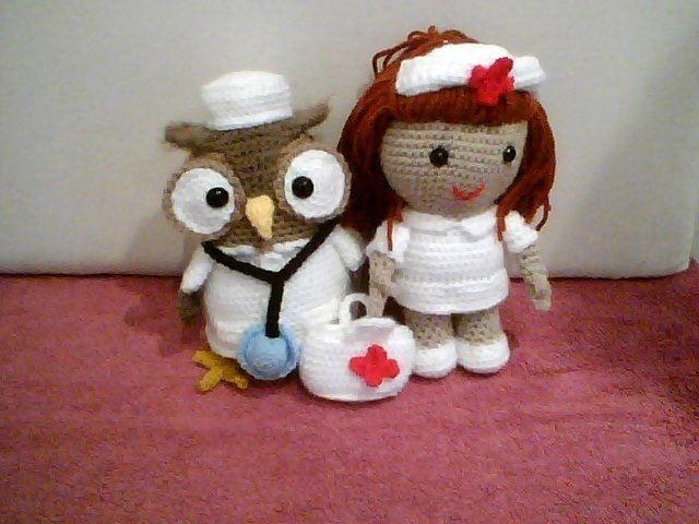 Jazzy the Nurse, Amigurumi crochet pattern