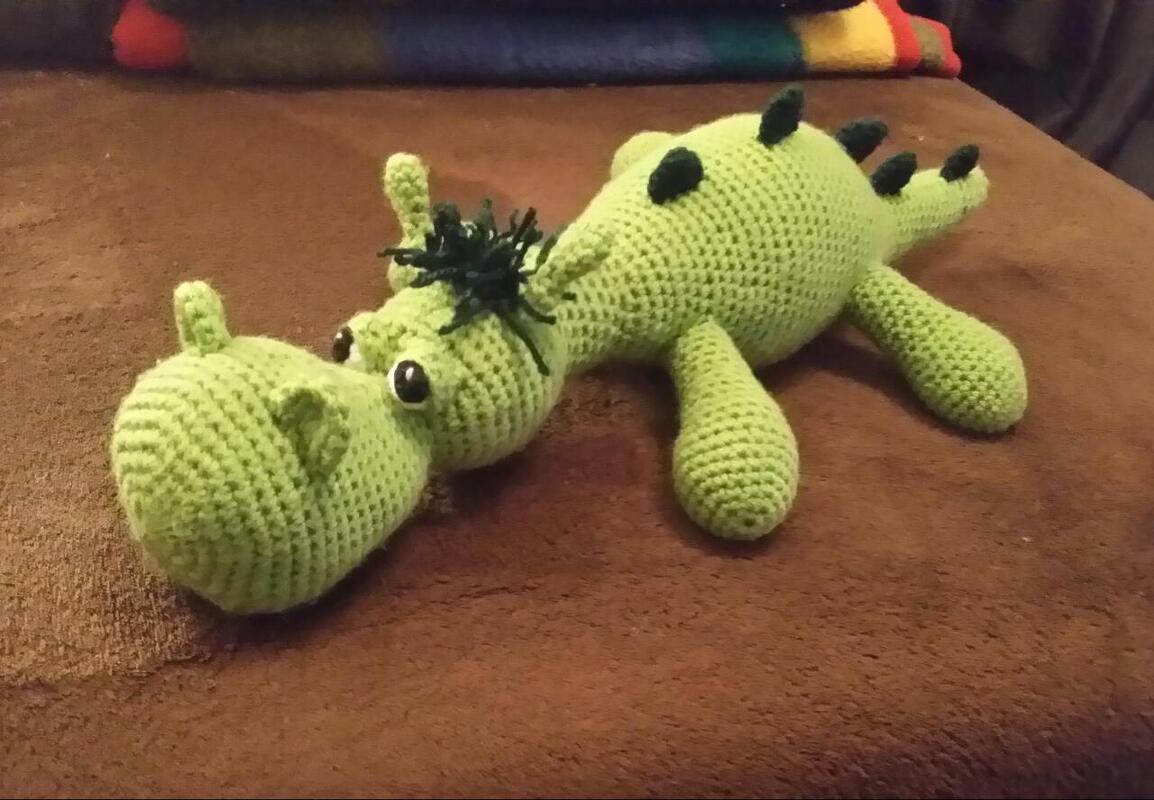 Häkelanleitung Dino/Drache