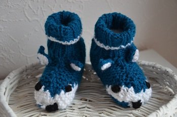 Hat mir Spass gemacht die Schühchen zu stricken :-) die Anleitung ist einfach und verständlich