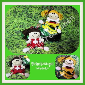 Die Schutzengelchen-Anleitung von Häkelkeks ist einfach so vielseitig - passt sogar zur WM ♥