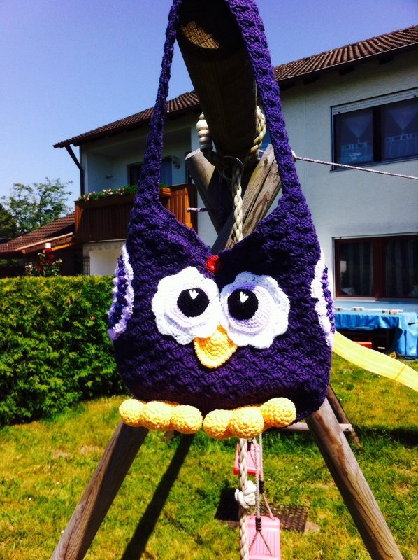 Kindertaschen &quot;Eule&quot;, de/en, Gr. 25 cm x 30 cm (2 Var.)