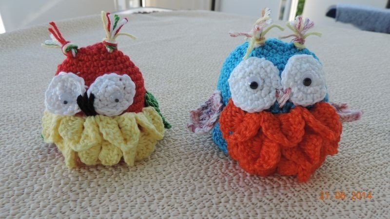 Eierwärmer Eule Häkelanleitung