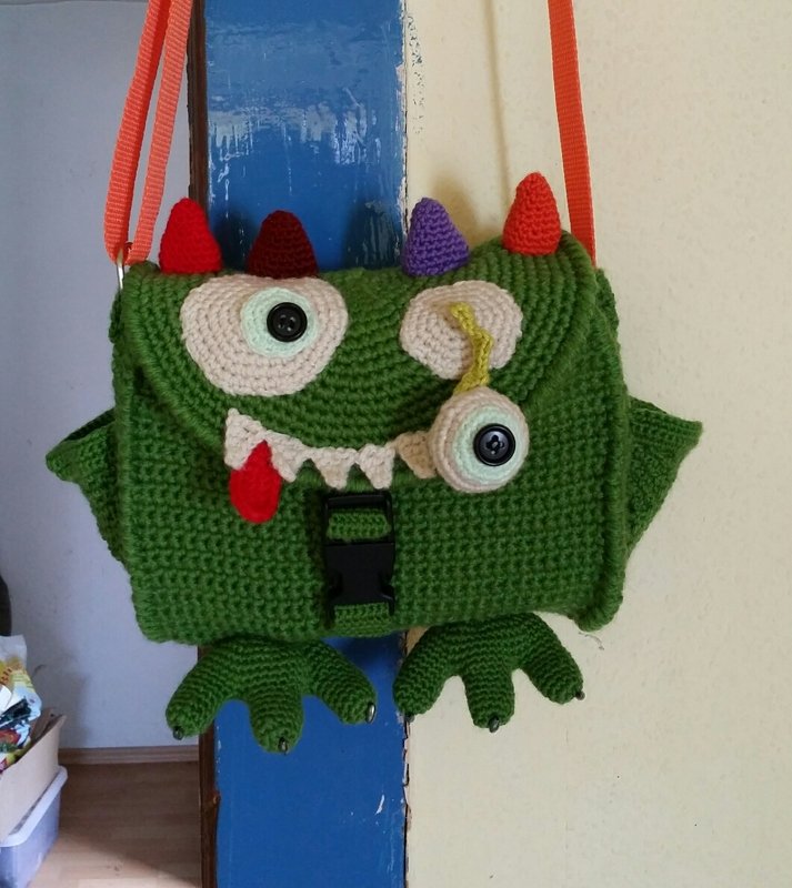 Kindertasche &quot;Monster&quot;, Gr. 23 x 20 cm