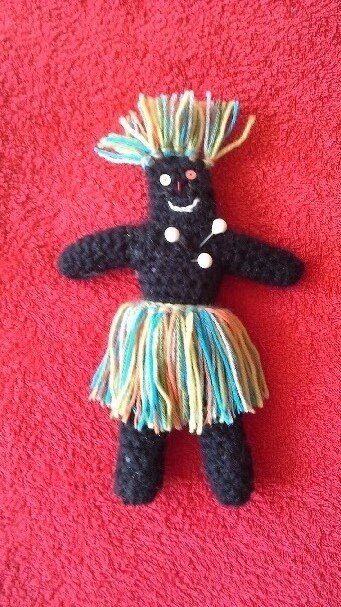 Diese VooDoo-Puppe habe ich mir einfach nur ausgedacht - ganz ohne Anleitung!