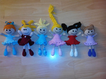 Meine Häkelpüppchen, ich kann gar nicht genug bekommen....