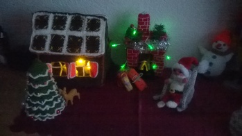 mit den Teelichtern sah es richtig romantisch aus