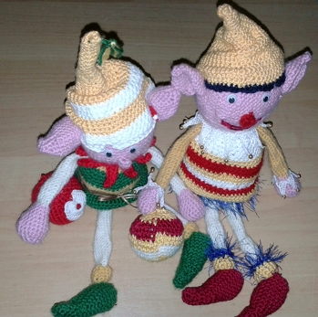 Wir sind fertig.... Es war ein ganz toller Spass die Elfen zu Haekeln !