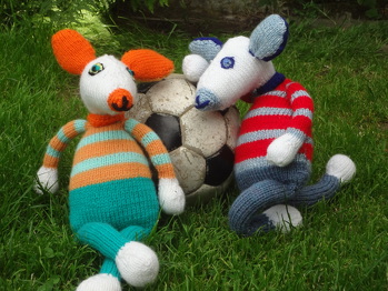 Franz und Hans nach dem Fußballspiel