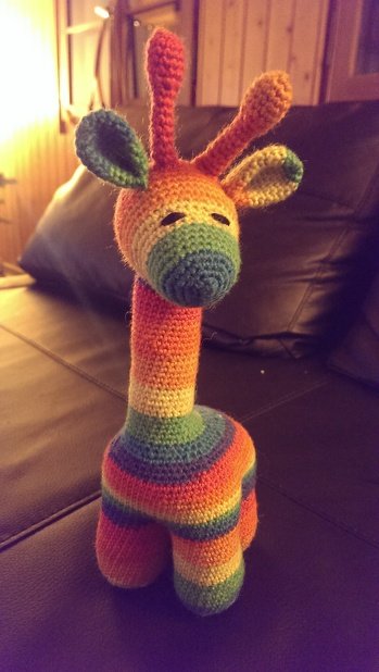 Mein erstes Amigurumi und mit der Anleitung von Streifgetier wars gaaaanz einfach!