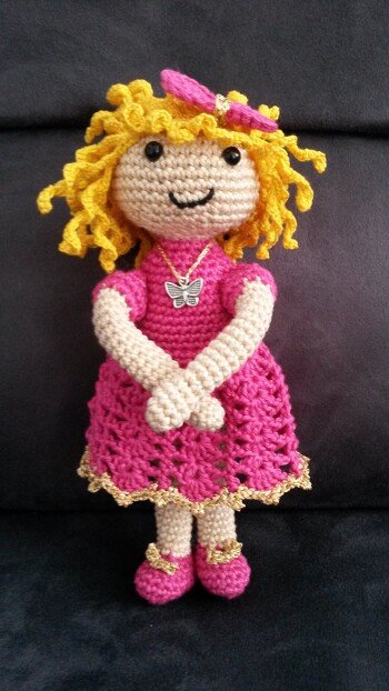 Eine kleine Ballerina oder Prinzessin, nach meiner eigenen Anleitung :-)