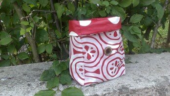 Lunchbag gefüttert mit Wachstuch - ideal für Baby´s Fläschchen, Gläschen etc., ideal für unterwegs