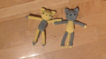 Amigurumi-Katzenpärchen