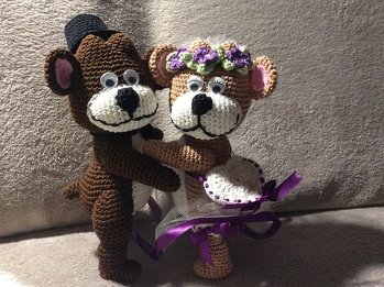 Hab es zu einem Hochzeitspaar umgewandelt und sie trägt sogar ein Strumpfband