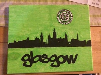 Auf Leinwand. Glasgow, Heimat unserer Fußballherzen <3