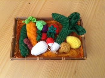 Gemüsekorb für den Kaufladen