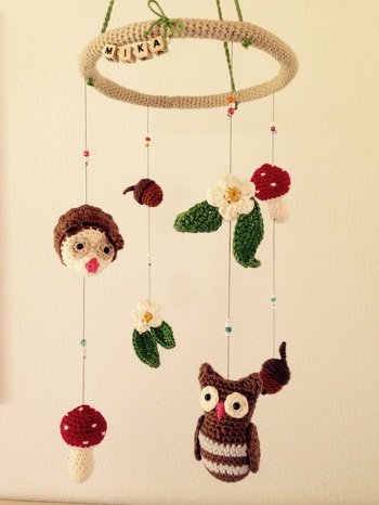 Ein Wald-Mobile für Little Mika