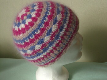 Angora-Mütze für Kinder - leicht und kuschelig.