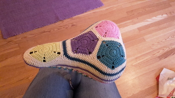 Umhäkelter Fahradsattel ... viel Arbeit aber die Mühe hat sich gelohnt!