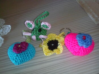 Schlüsselanhänger oder Taschenbaumler.