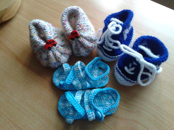 eine Auswahl meiner Babyschuhe