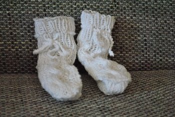 Das sind meine zweiten Babyschuhe.