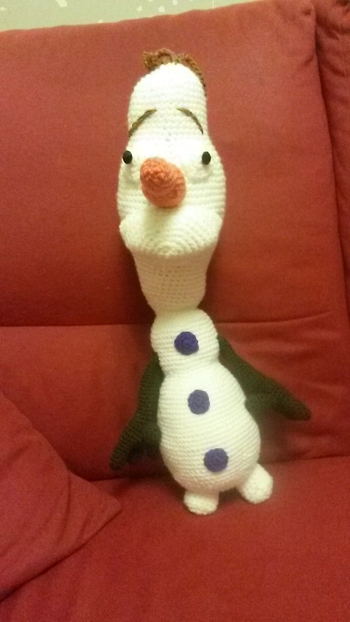 Und hier Olaf. In nur 2 tagen