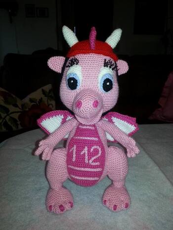 Der Feuerwehrdrache - eine tolle Anleitung, hat gut geklappt