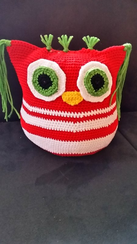 Eule - Türstopper, Kuscheltier - Häkelanleitung