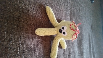 Das War mein erster Versuch etwas zu häkeln