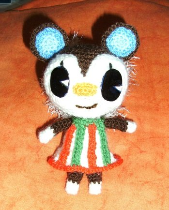 Dieses süßes Hörnchen habe ich nach einer Anleitung von " gehäkelt von Katja " gemacht - Katjas Amigurumis muss man einfach mögen