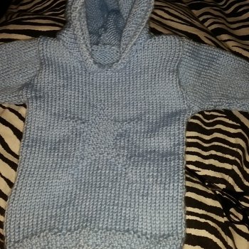 Auch Stricken für meinen Enkel ist ein Hobby von mir!