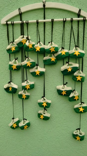 Hallo, ich habe nach der Beschreibung gearbeitet. Diese war sehr gut, so dass es keine Schwierigkeiten gab. Ich muss wohl gestehen, alles war mit viel Arbeit verbunden. Nur die Farben habe ich geändert und alles im Borussenlook gearbeitet. Es war ein echter Hingucker, vor allen Dingen für die Anhänger des Fußballvereins Borussia Mönchengladbach.