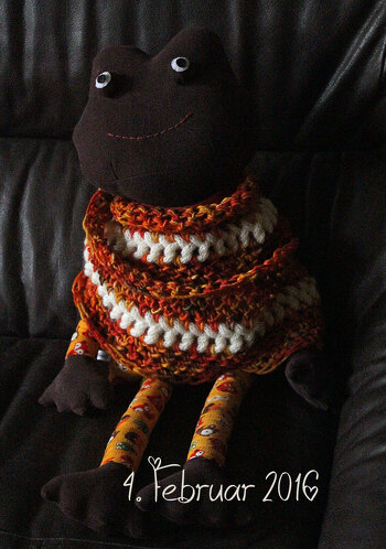 Schal mit Stricklieselschnüren… und aus toller Wolle von Manos del Uruguay