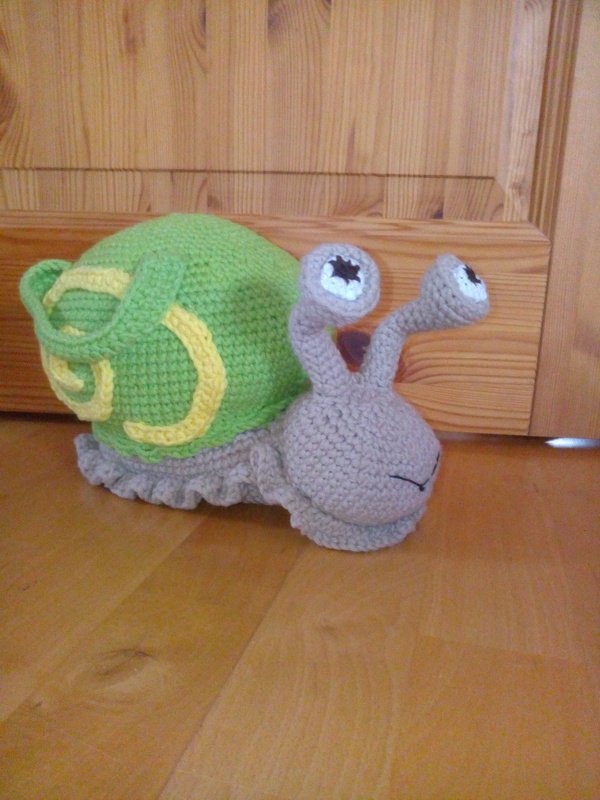 Schnecke - Türstopper, Kuscheltier - Häkelanleitung