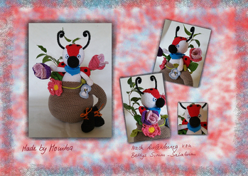 Der mArienkäfer wurde für den Spring-Wettbewerb gehäkelt. Leider ist die Anleitung nicht mehr online.
LG Monika